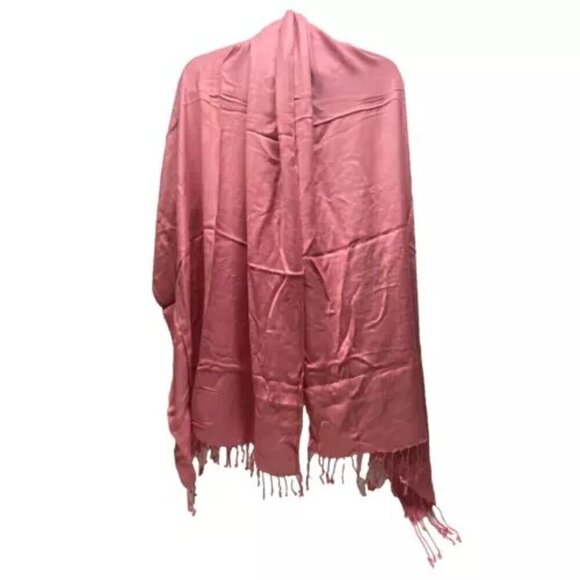 Pashmina Scarf Wrap Shawl One Size Light Pink Multi Style Fashion Wear NWOT - Picture 7 of 7